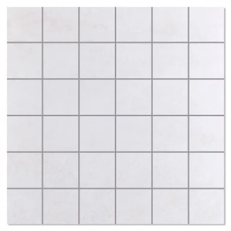 Mosaik Klinker <strong>Almofala</strong>  Hvid Poleret 30x30 (5x5) cm